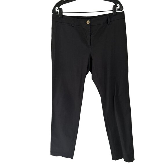 WEEKEND MaxMara FIT W13 CIGARETTE Black Pants Strait Cut Trousers Size Large - Picture 1 of 6